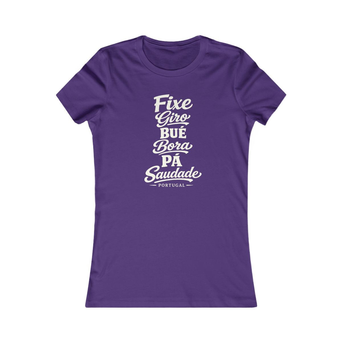 Portugal local slang women's tee — typographic sayings design | Nameshi Destinations (view 6)