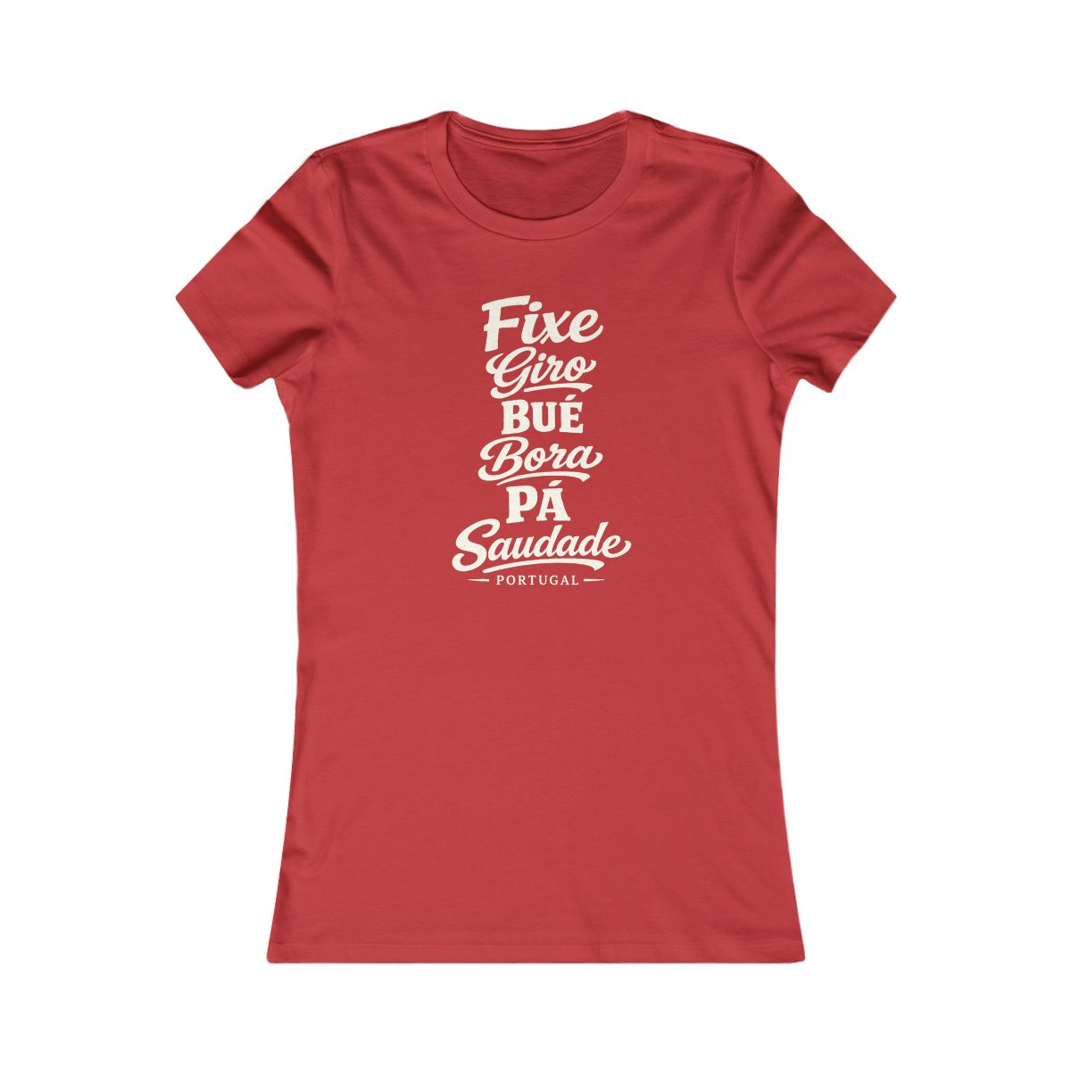 Portugal local slang women's tee — typographic sayings design | Nameshi Destinations (view 9)