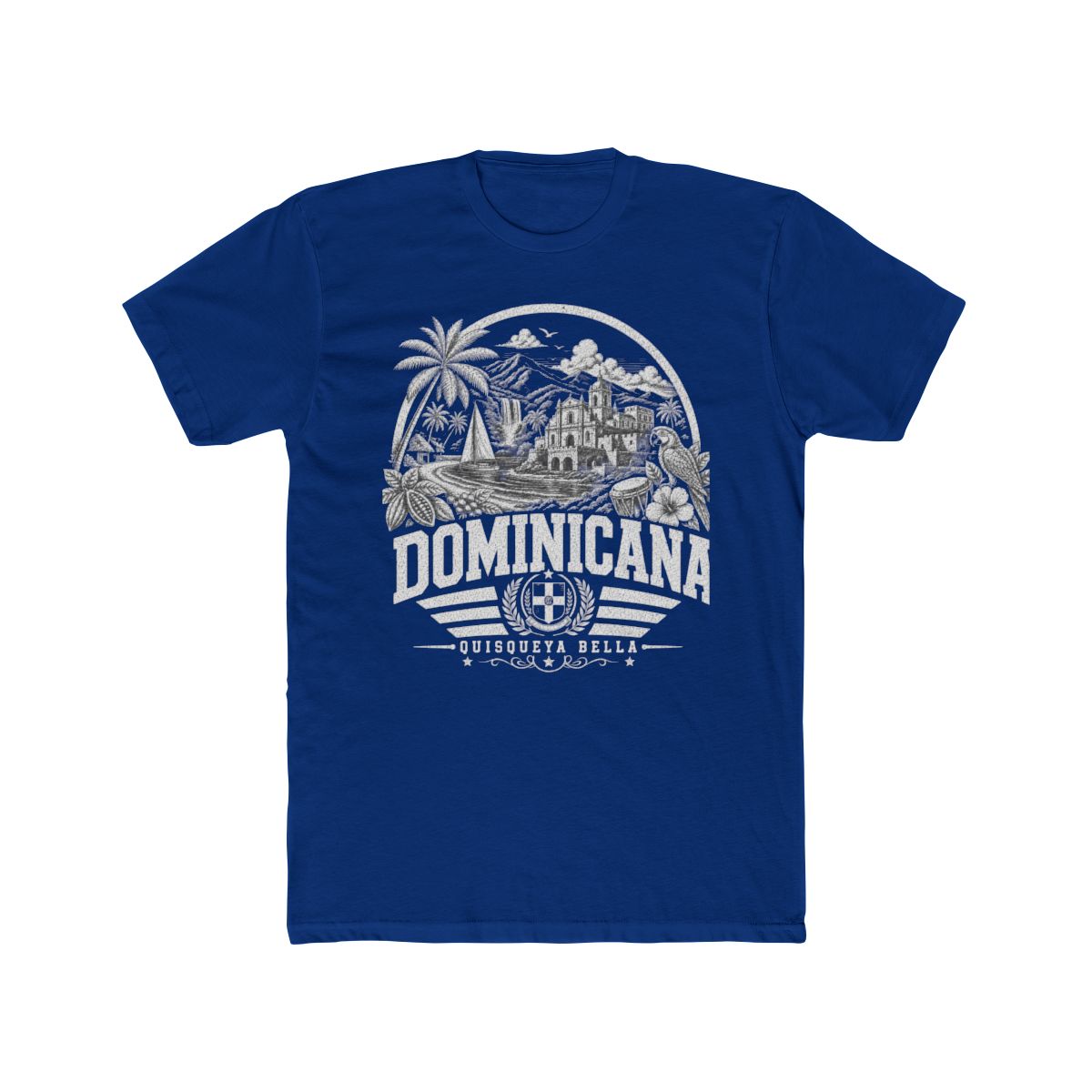 Republica Dominicana Men's Tee — Solid Royal
