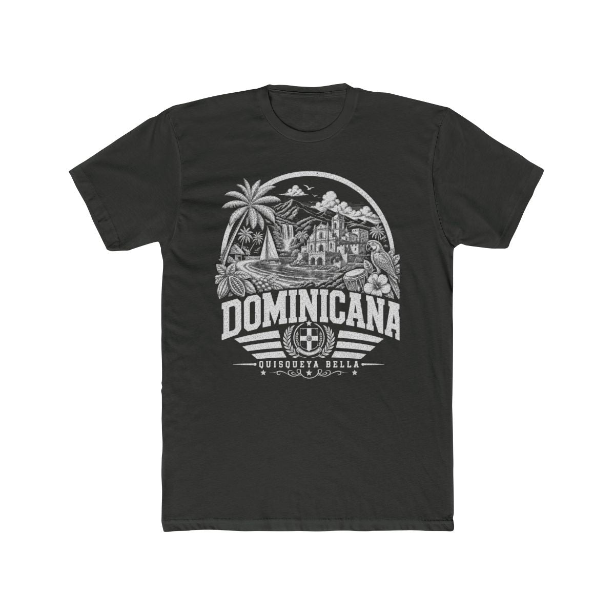 Republica Dominicana Men's Tee — Solid Heavy Metal