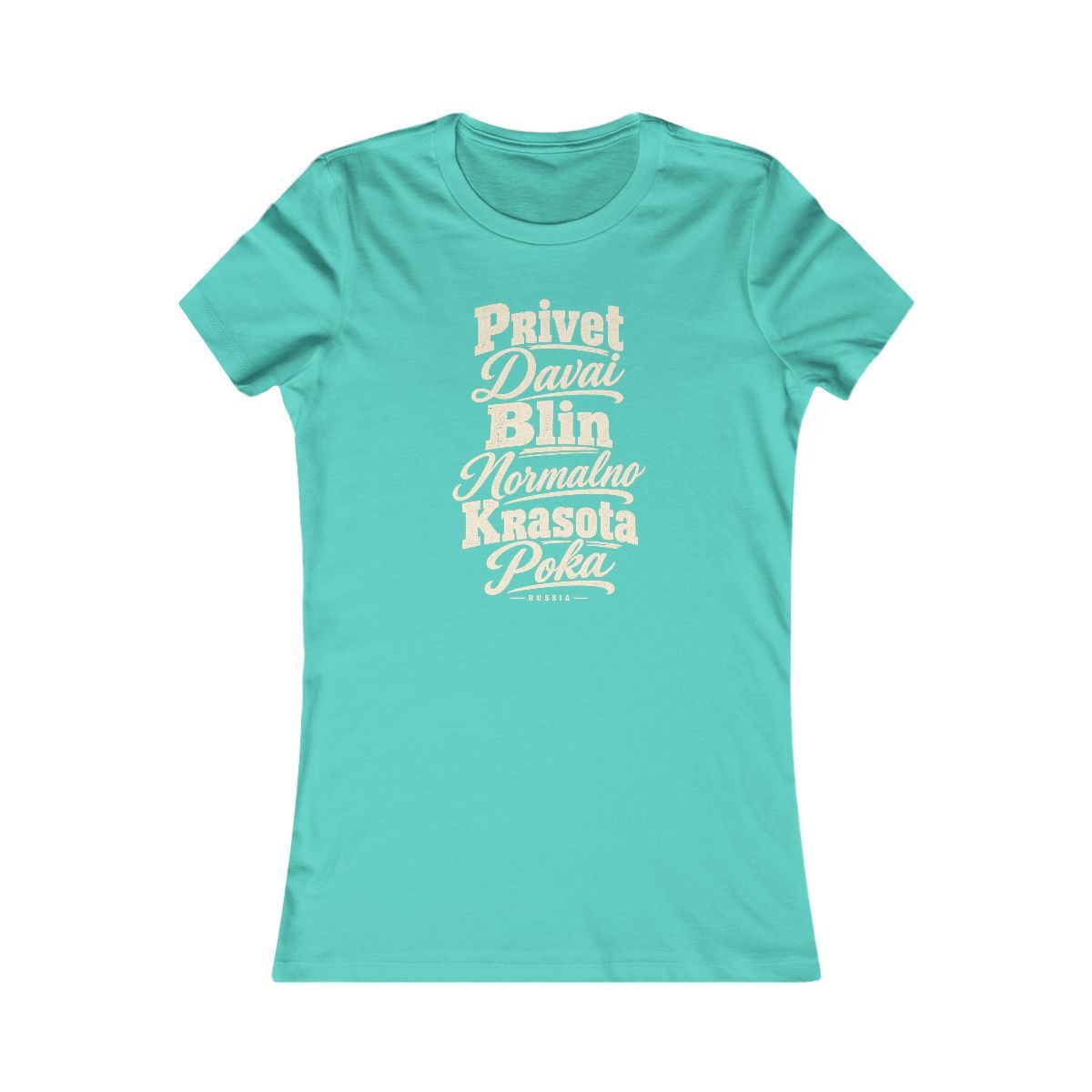 Russia local slang women's tee — typographic sayings design | Nameshi Destinations (view 13)