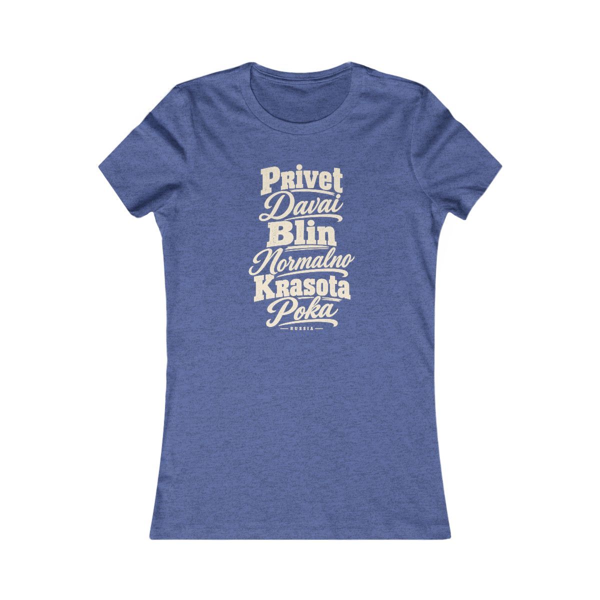 Russia local slang women's tee — typographic sayings design | Nameshi Destinations (view 12)