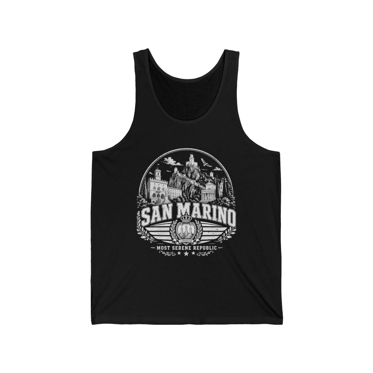 San Marino Men's Tank Top — Black (front)