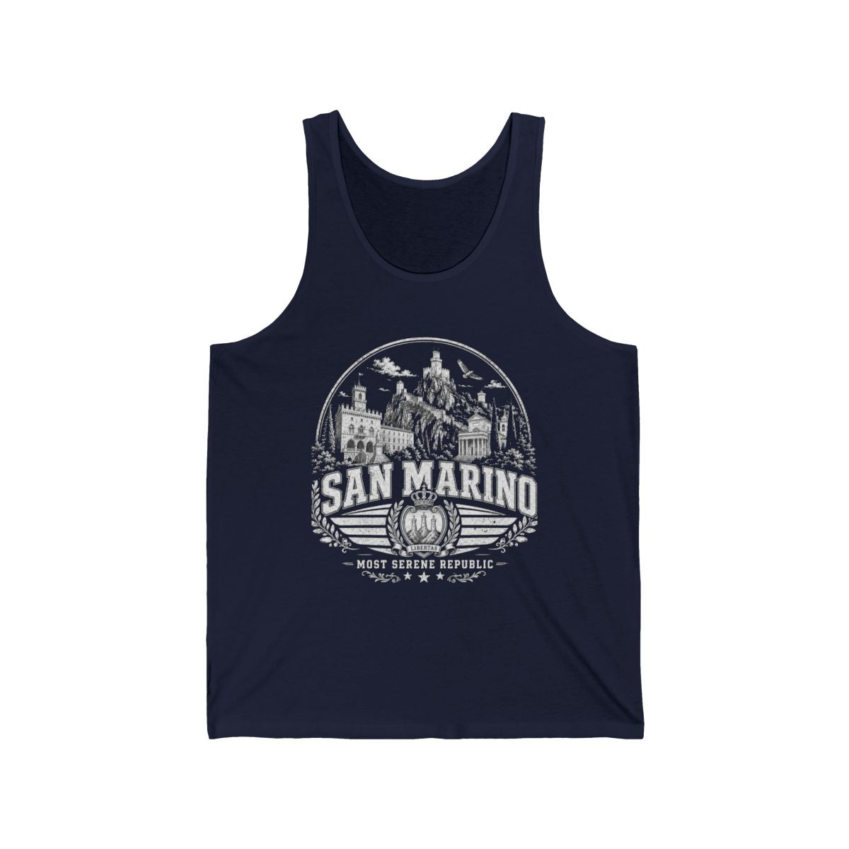 San Marino Men's Tank Top — Navy (front)