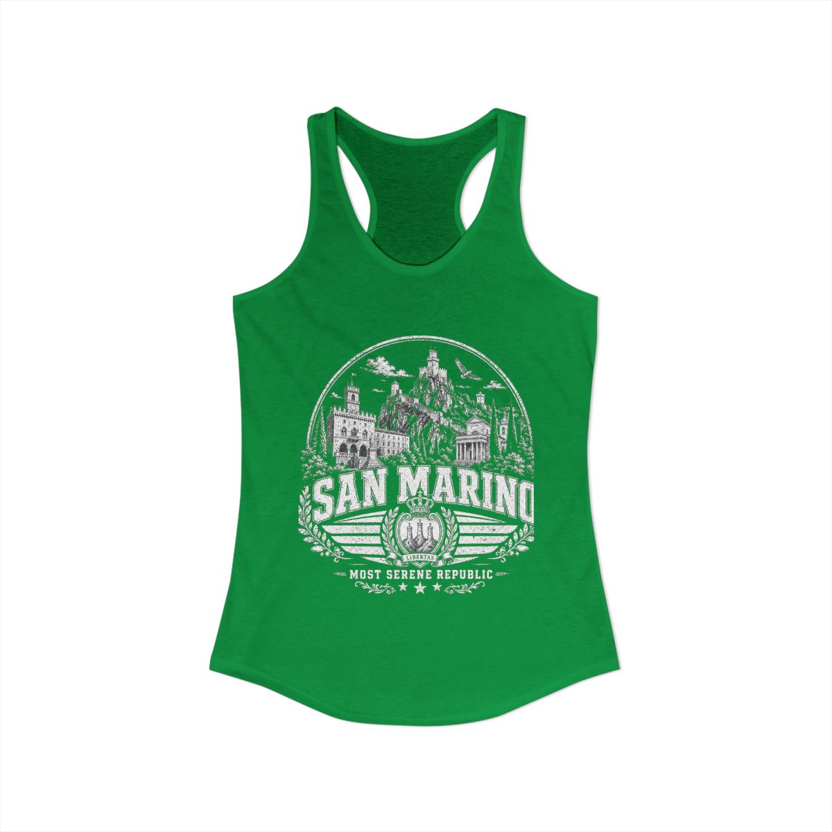 San Marino Women's Tank Top — Solid Kelly Green (front)