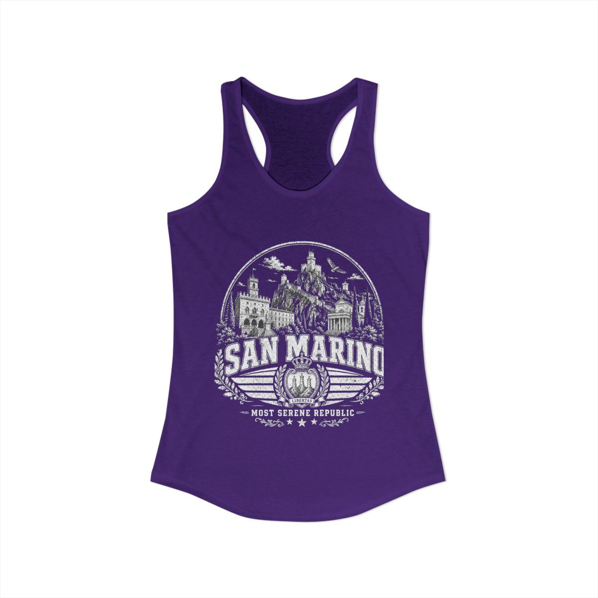 San Marino Women's Tank Top — Solid Purple Rush (front)
