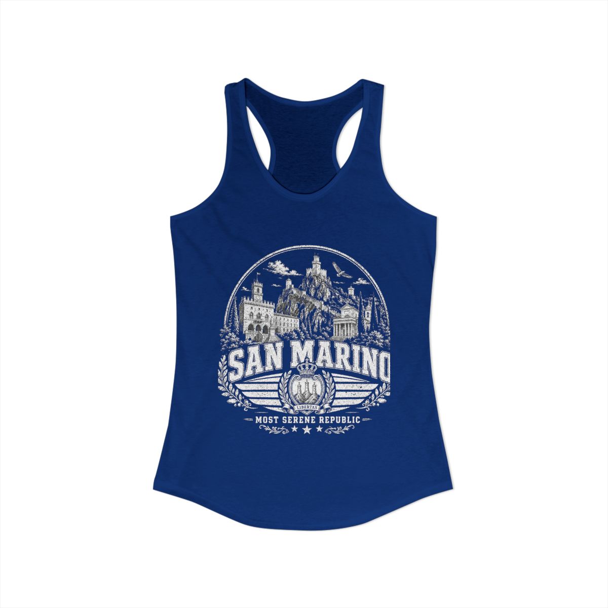 San Marino Women's Tank Top — Solid Royal (front)