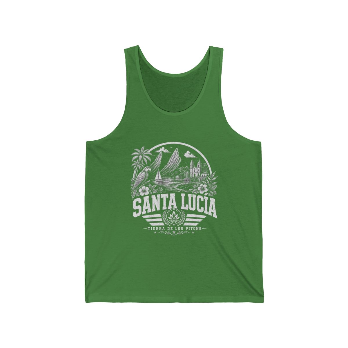 Santa Lucia Men's Tank Top — Leaf (front)