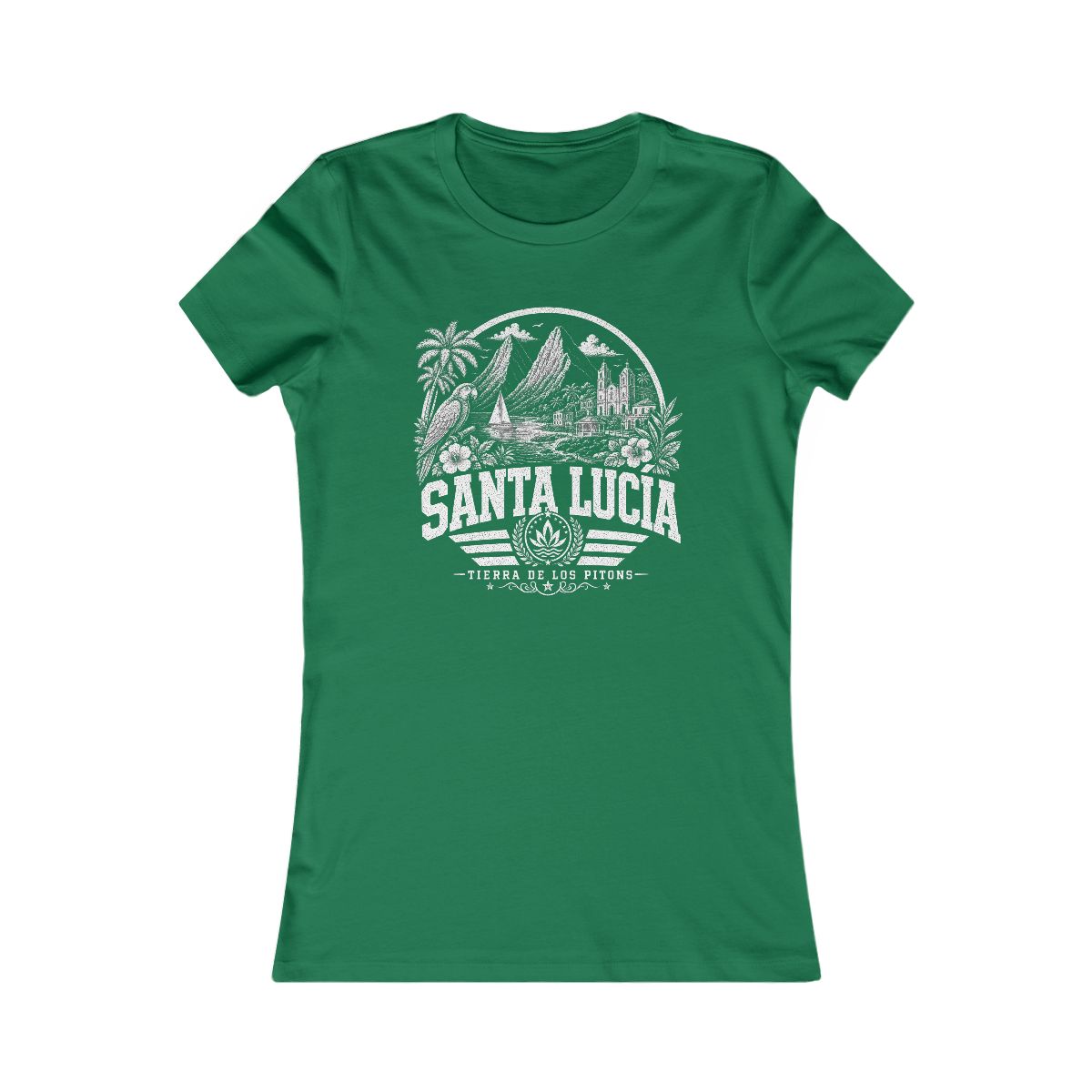 Santa Lucia Women's Tee — Kelly