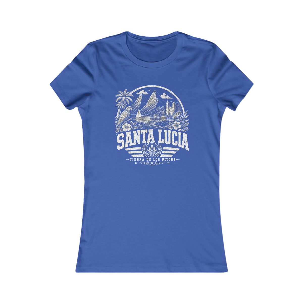 Santa Lucia Women's Tee — True Royal