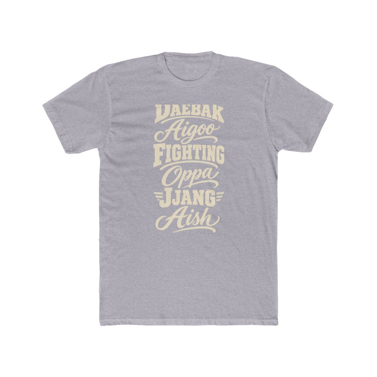 South Korea local slang men's tee — typographic sayings design | Nameshi Destinations (view 3)