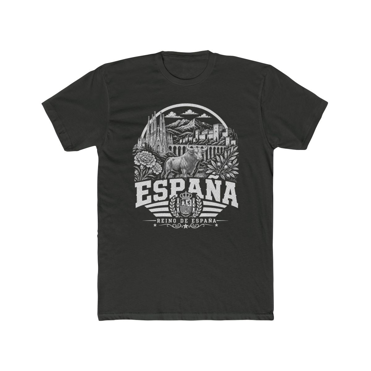 Spain Men's Tee — Solid Heavy Metal