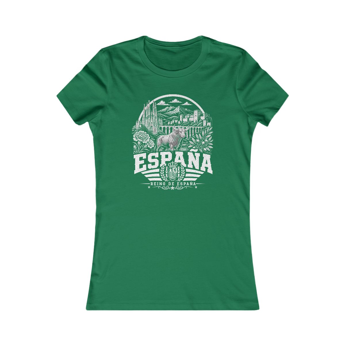 Spain Women's Tee — Kelly