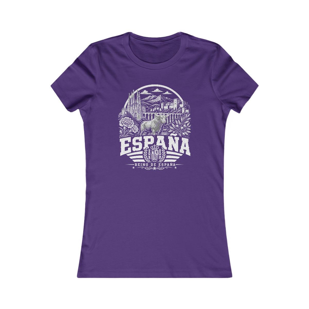 Spain Women's Tee — Team Purple