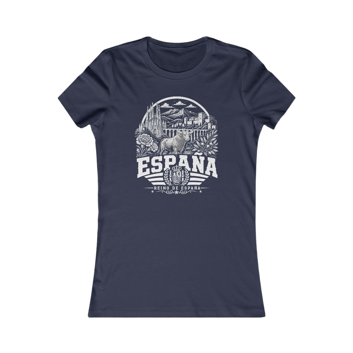 Spain Women's Tee — Navy