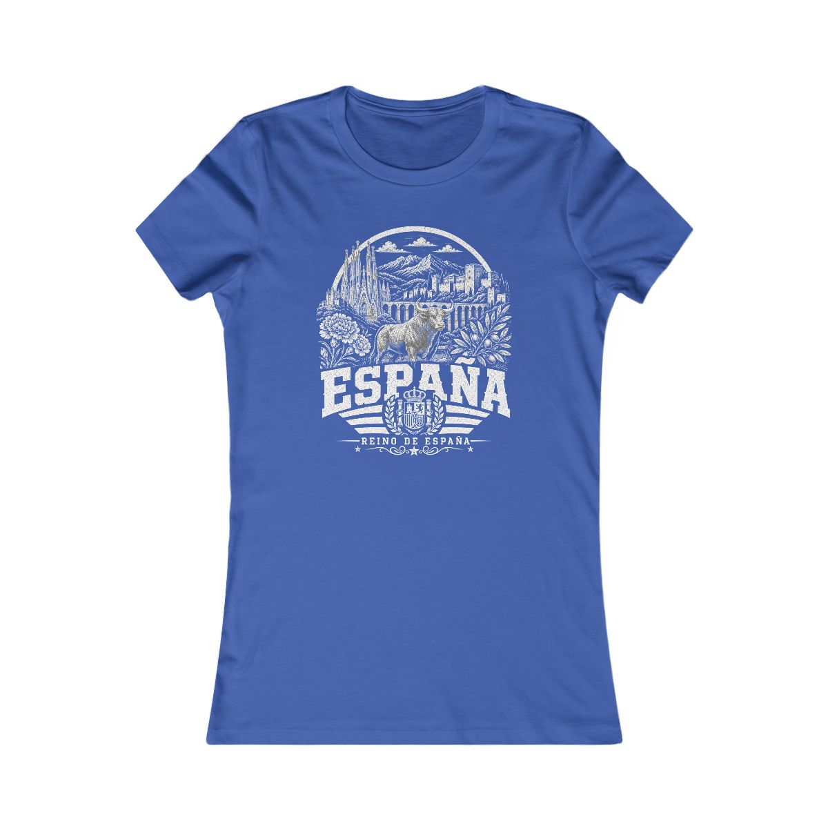 Spain Women's Tee — True Royal