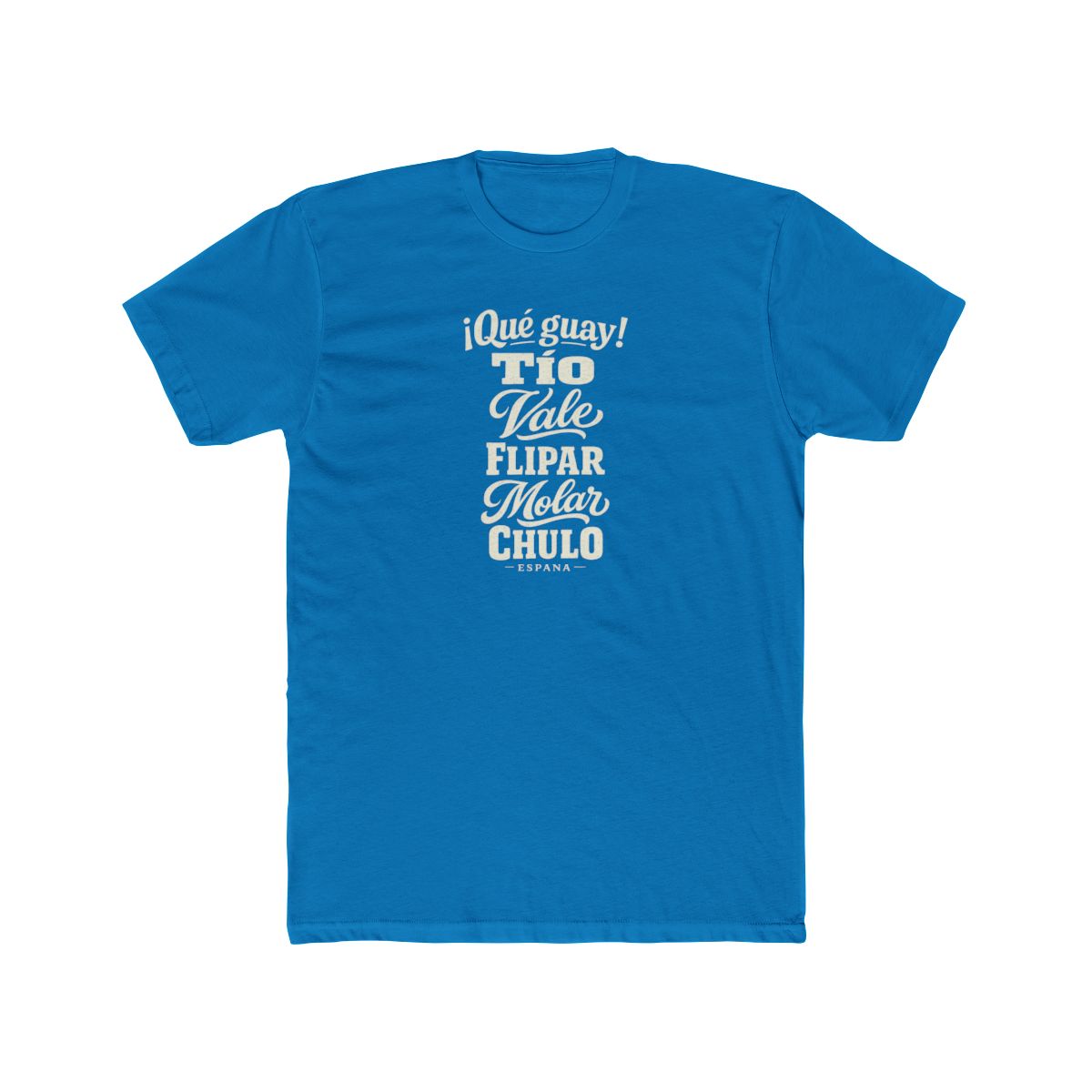 Spain local slang men's tee — typographic sayings design | Nameshi Destinations (view 9)