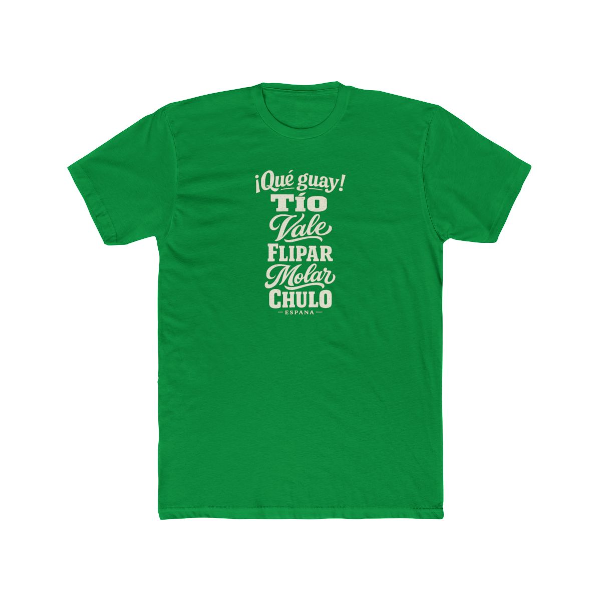 Spain local slang men's tee — typographic sayings design | Nameshi Destinations (view 6)