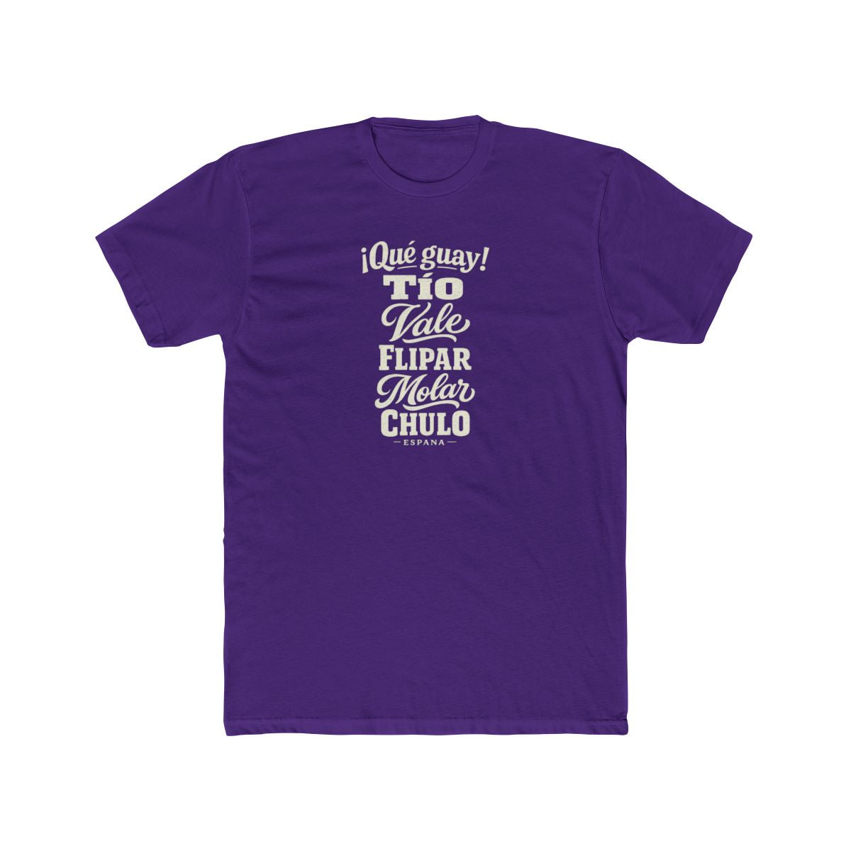 Spain local slang men's tee — typographic sayings design | Nameshi Destinations (view 13)