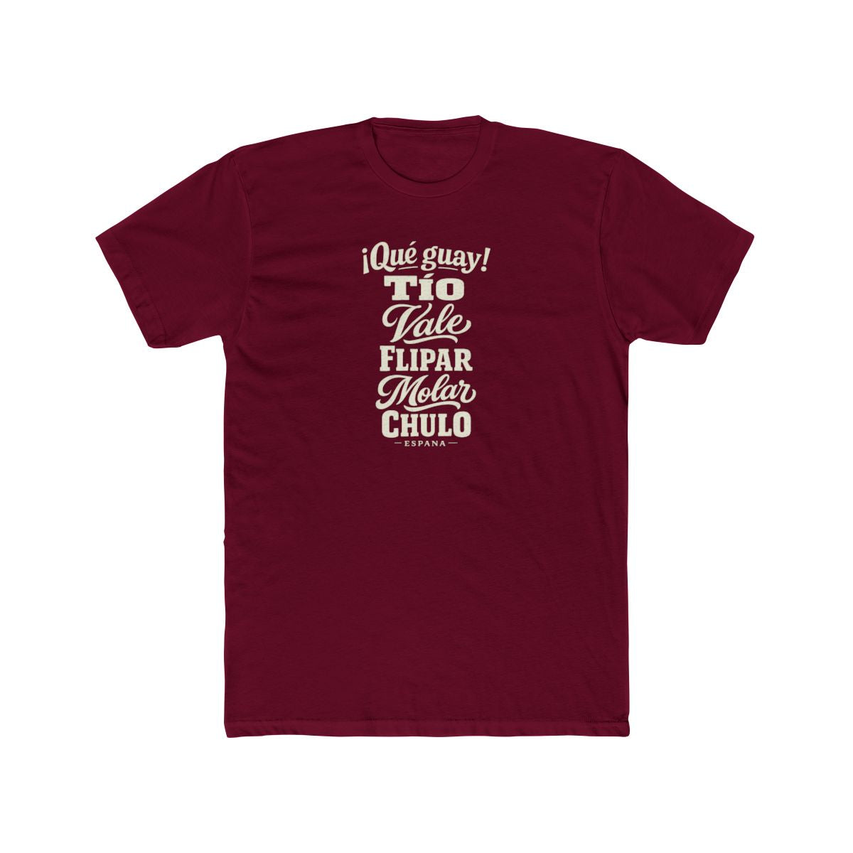 Spain local slang men's tee — typographic sayings design | Nameshi Destinations (view 14)
