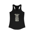 Spain local slang women's tank top — typographic sayings design | Nameshi Destinations (view 1)