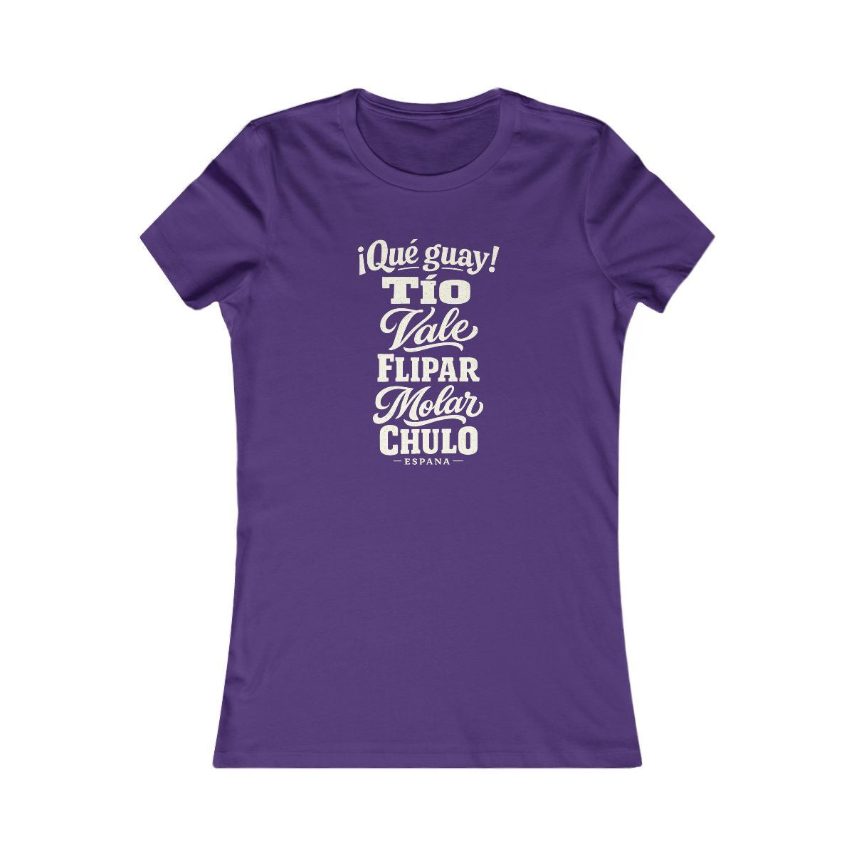 Spain local slang women's tee — typographic sayings design | Nameshi Destinations (view 6)