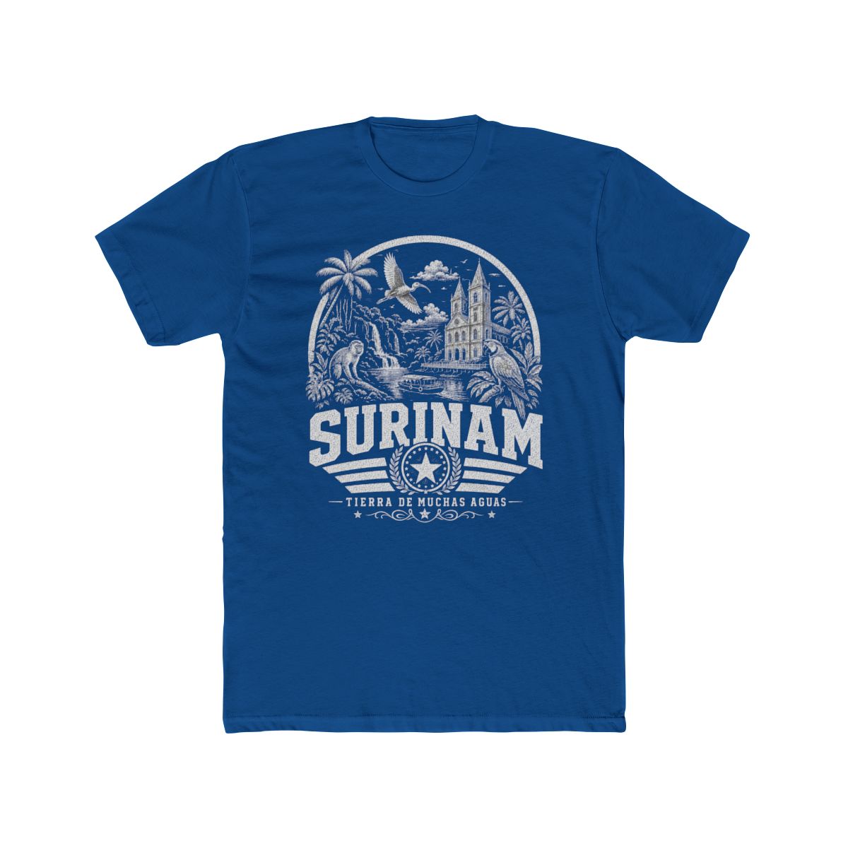 Surinam Men's Tee — Solid Cool Blue