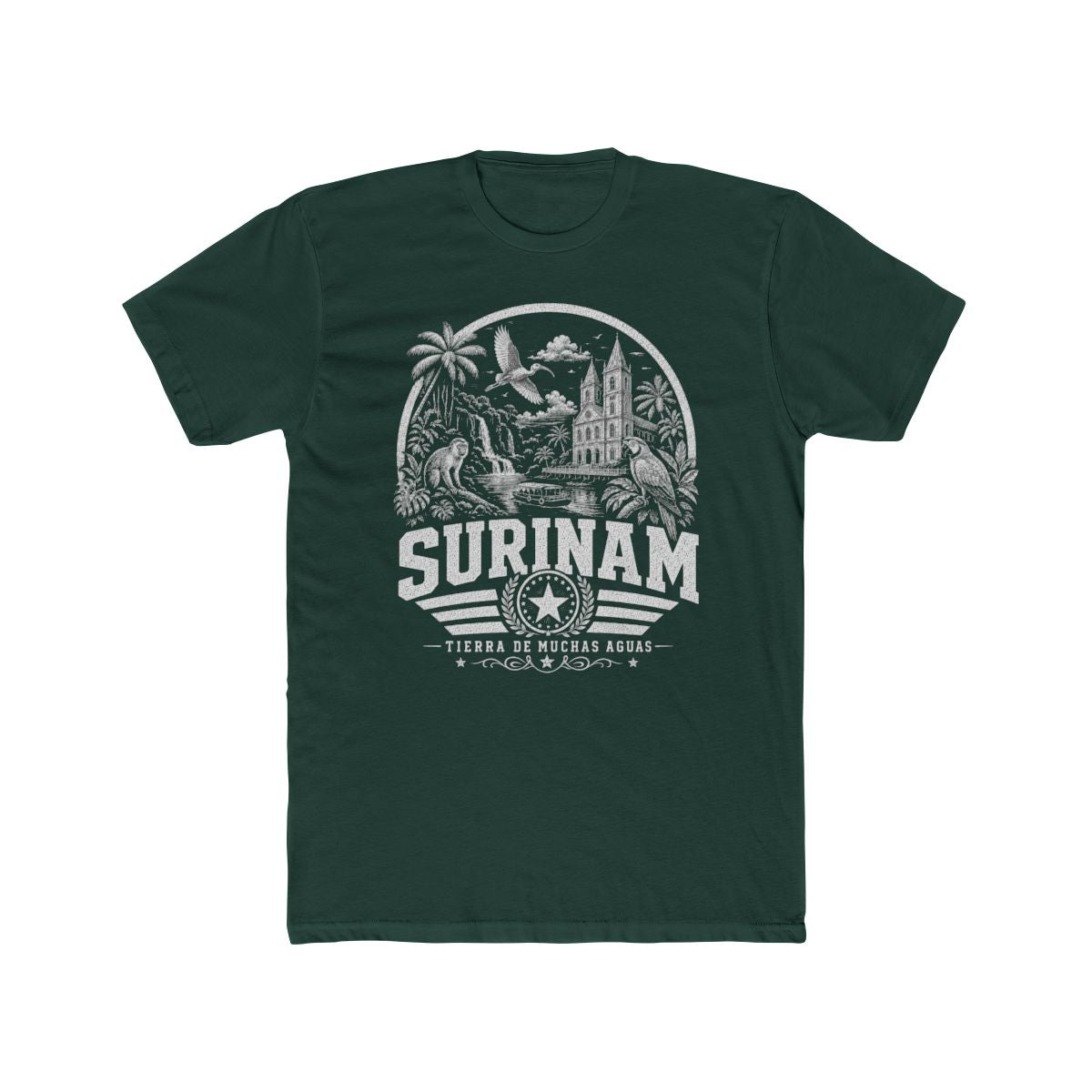 Surinam Men's Tee — Solid Forest Green