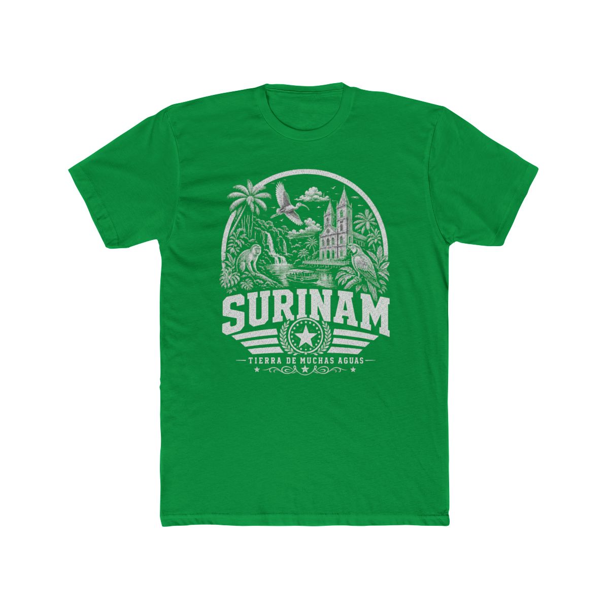 Surinam Men's Tee — Solid Kelly Green
