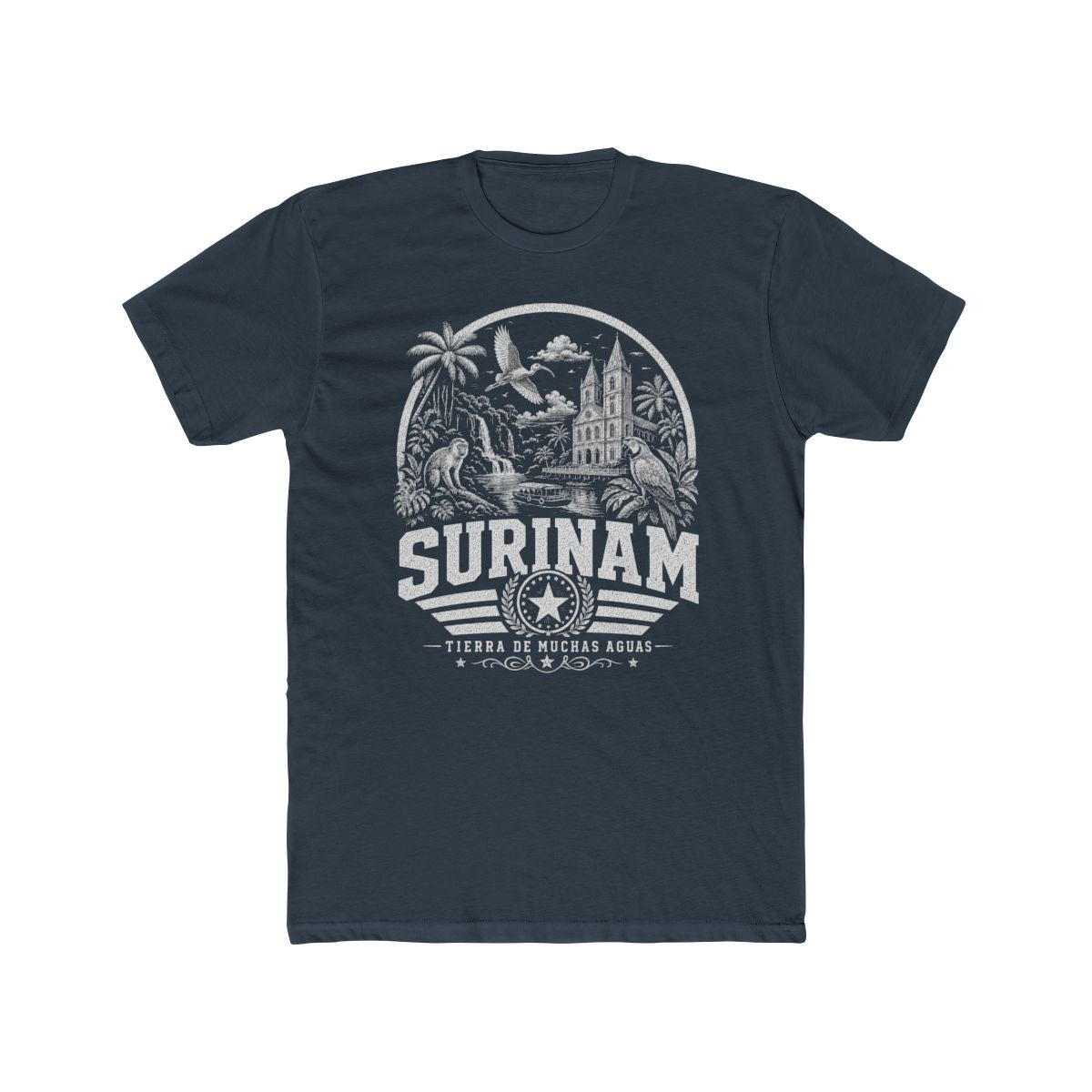 Surinam Men's Tee — Solid Indigo