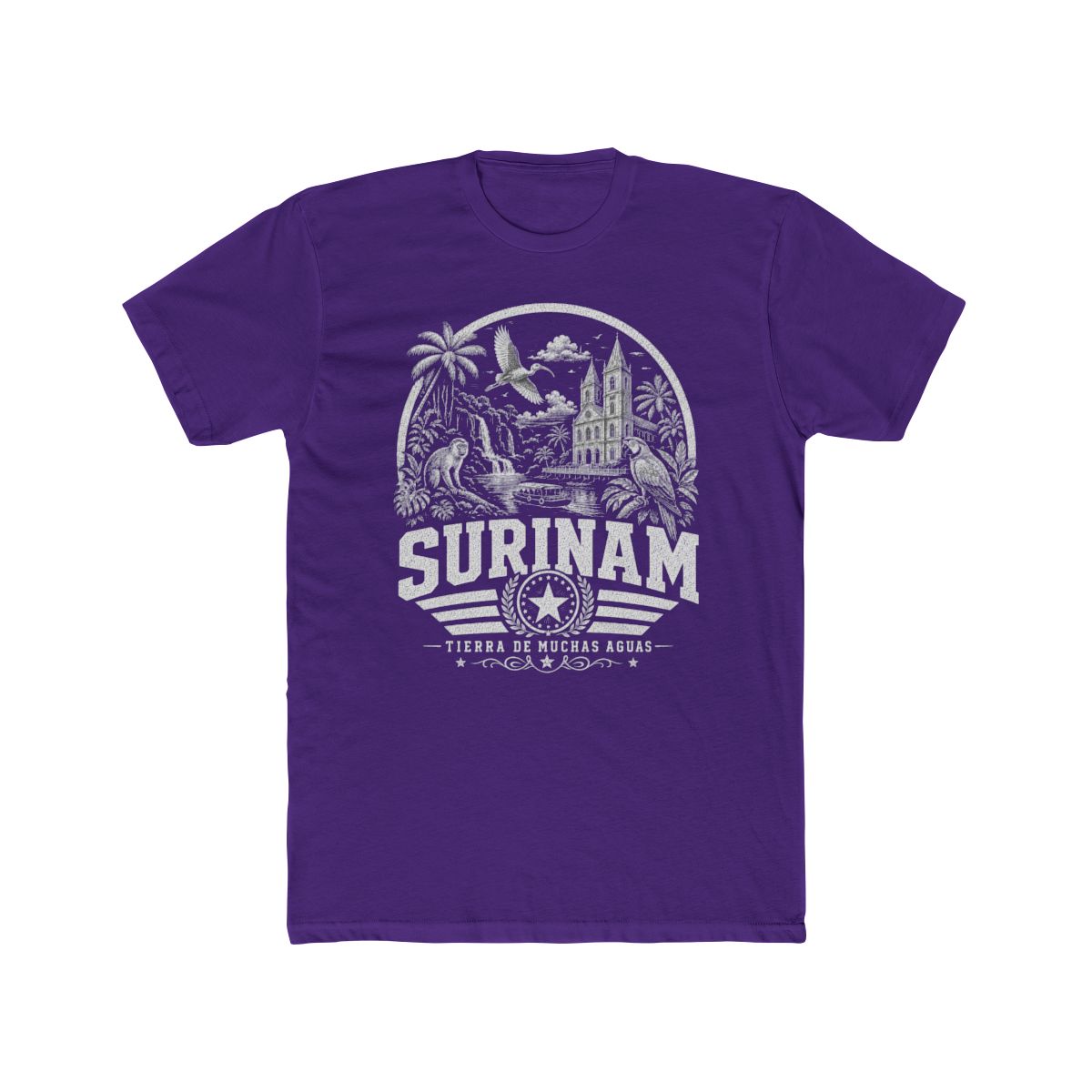Surinam Men's Tee — Solid Purple Rush
