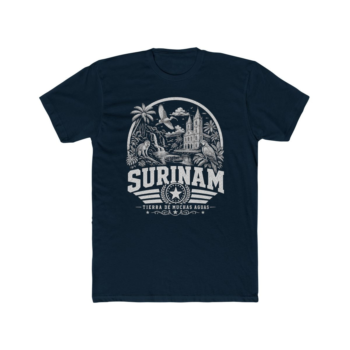 Surinam Men's Tee — Solid Midnight Navy