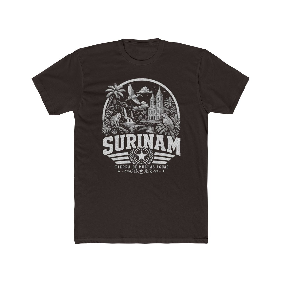 Surinam Men's Tee — Solid Dark Chocolate