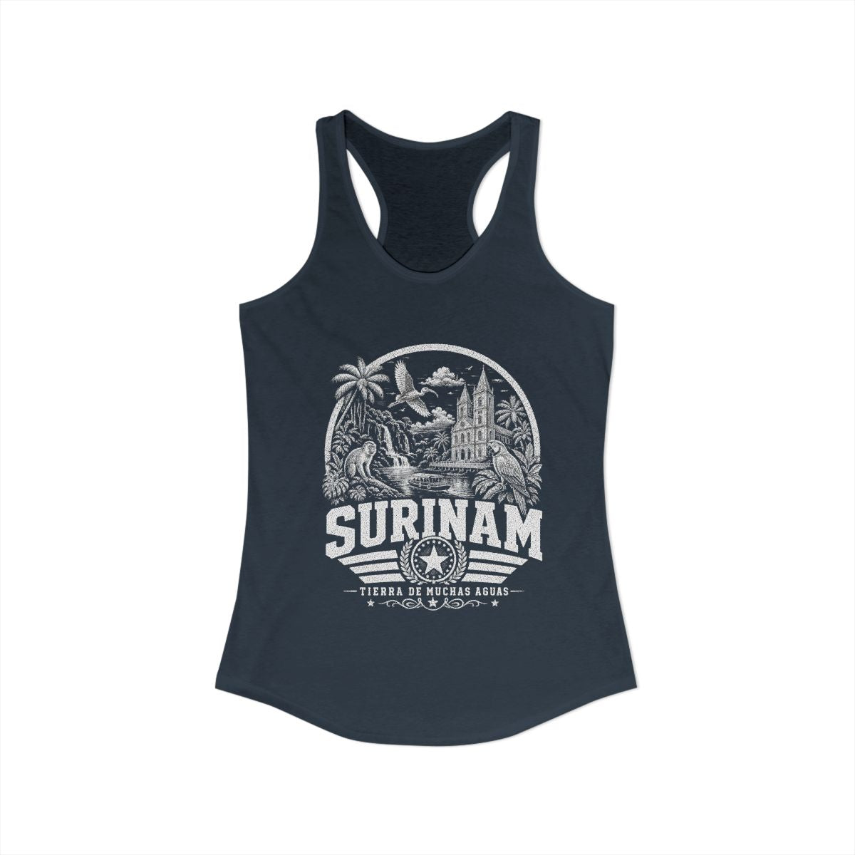 Surinam Women's Tank Top — Solid Indigo (front)