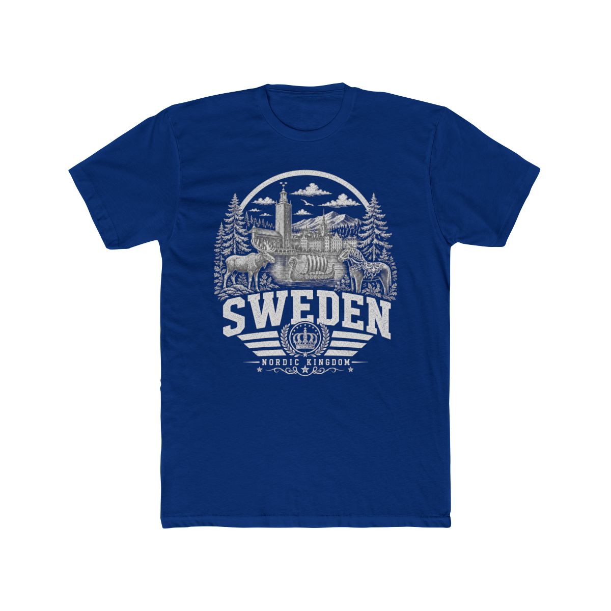 Sweden Men's Tee — Solid Royal