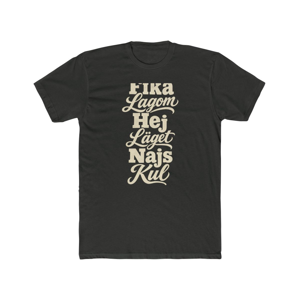 Sweden local slang men's tee — typographic sayings design | Nameshi Destinations (view 5)