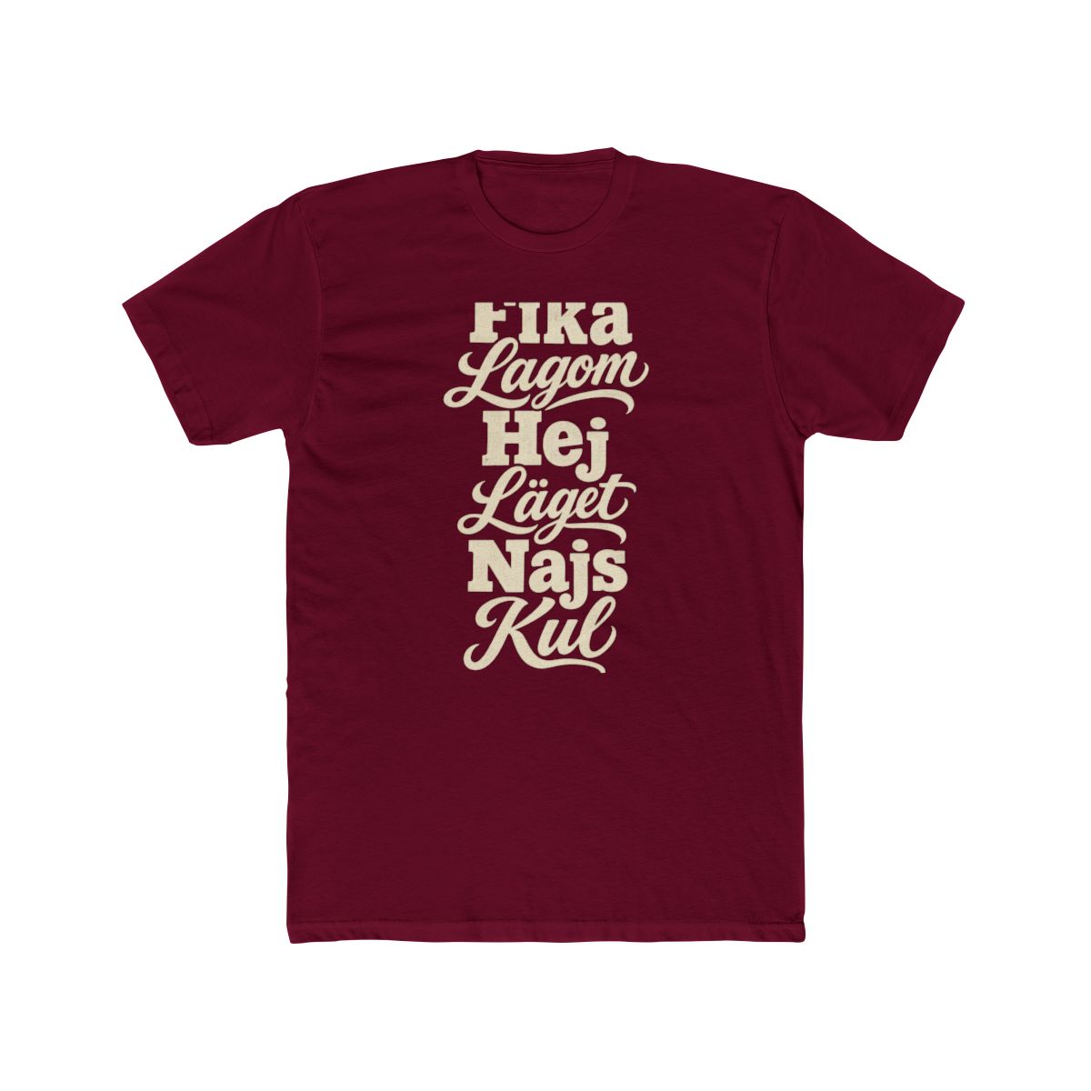 Sweden local slang men's tee — typographic sayings design | Nameshi Destinations (view 14)