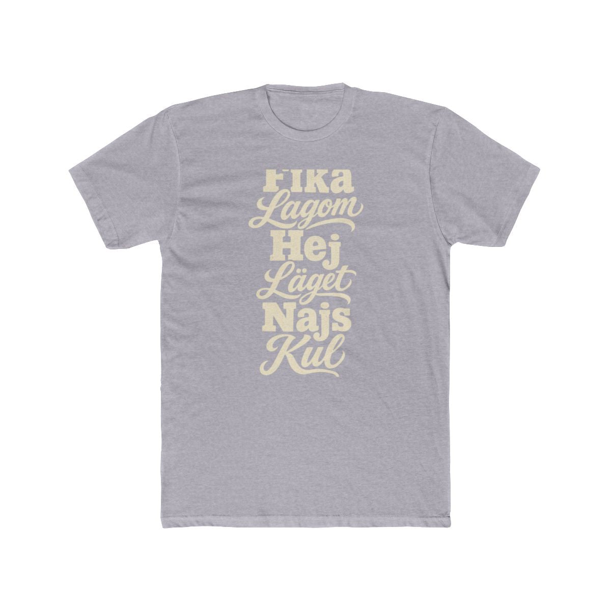 Sweden local slang men's tee — typographic sayings design | Nameshi Destinations (view 3)