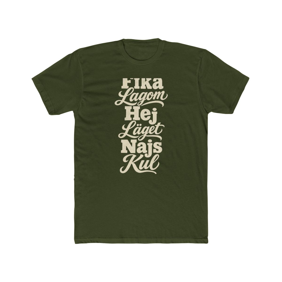 Sweden local slang men's tee — typographic sayings design | Nameshi Destinations (view 4)