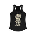 Sweden local slang women's tank top — typographic sayings design | Nameshi Destinations (view 1)