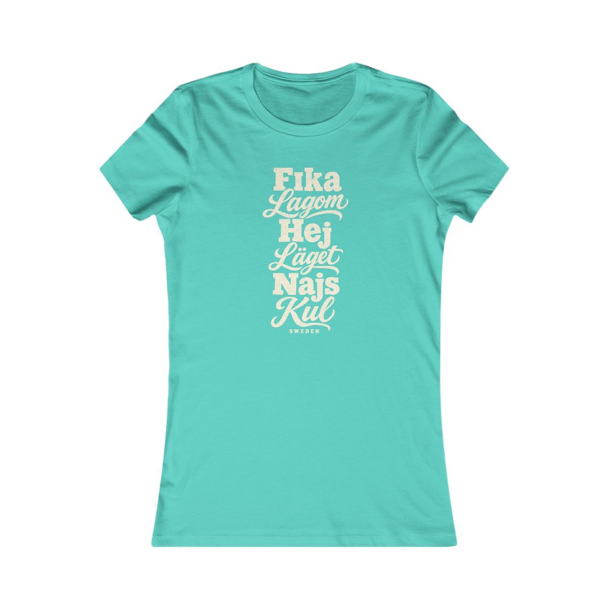 Sweden local slang women's tee — typographic sayings design | Nameshi Destinations (view 13)