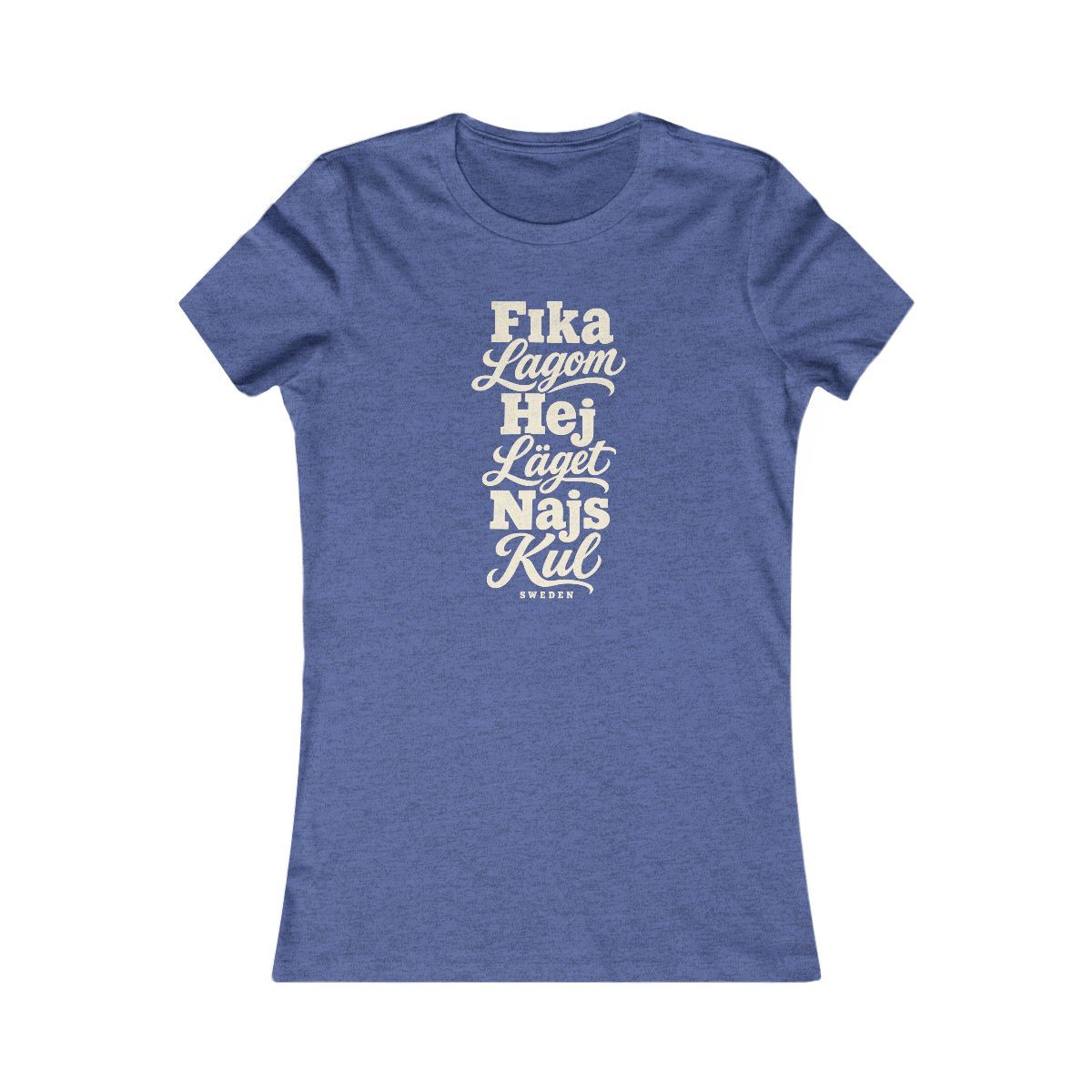 Sweden local slang women's tee — typographic sayings design | Nameshi Destinations (view 12)