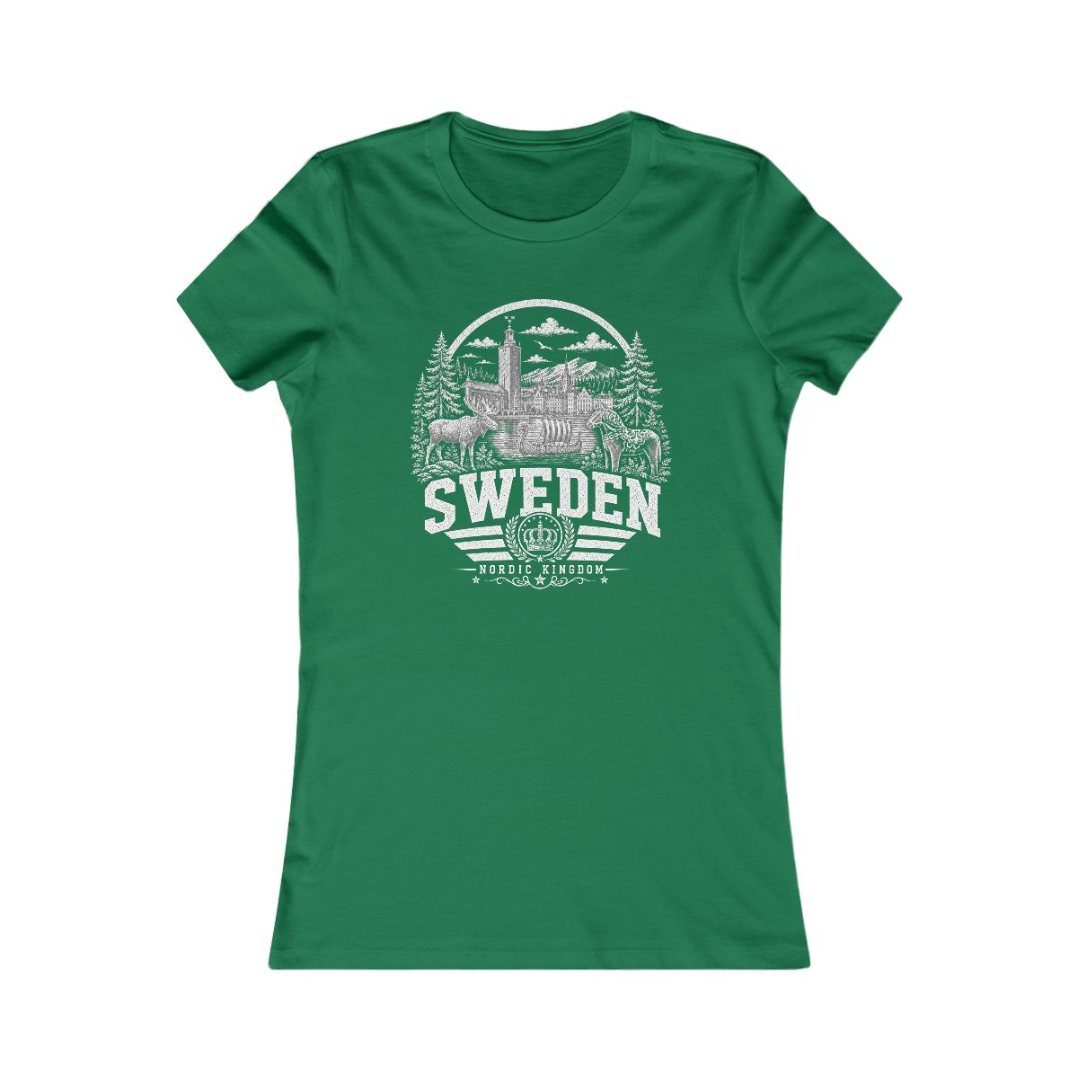 Sweden Women's Tee — Kelly