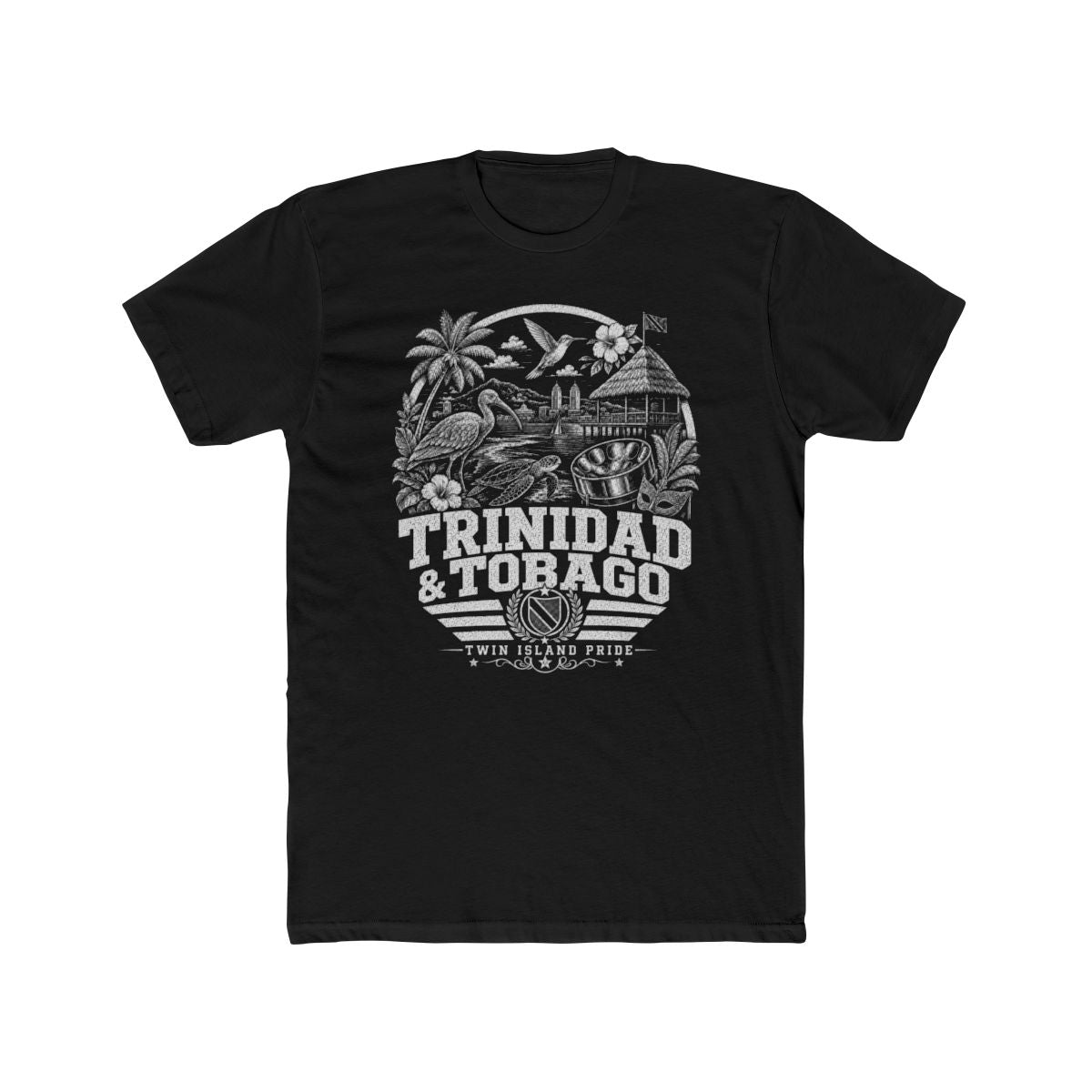 Trinidad y Tobago Men's Tee — Solid Black