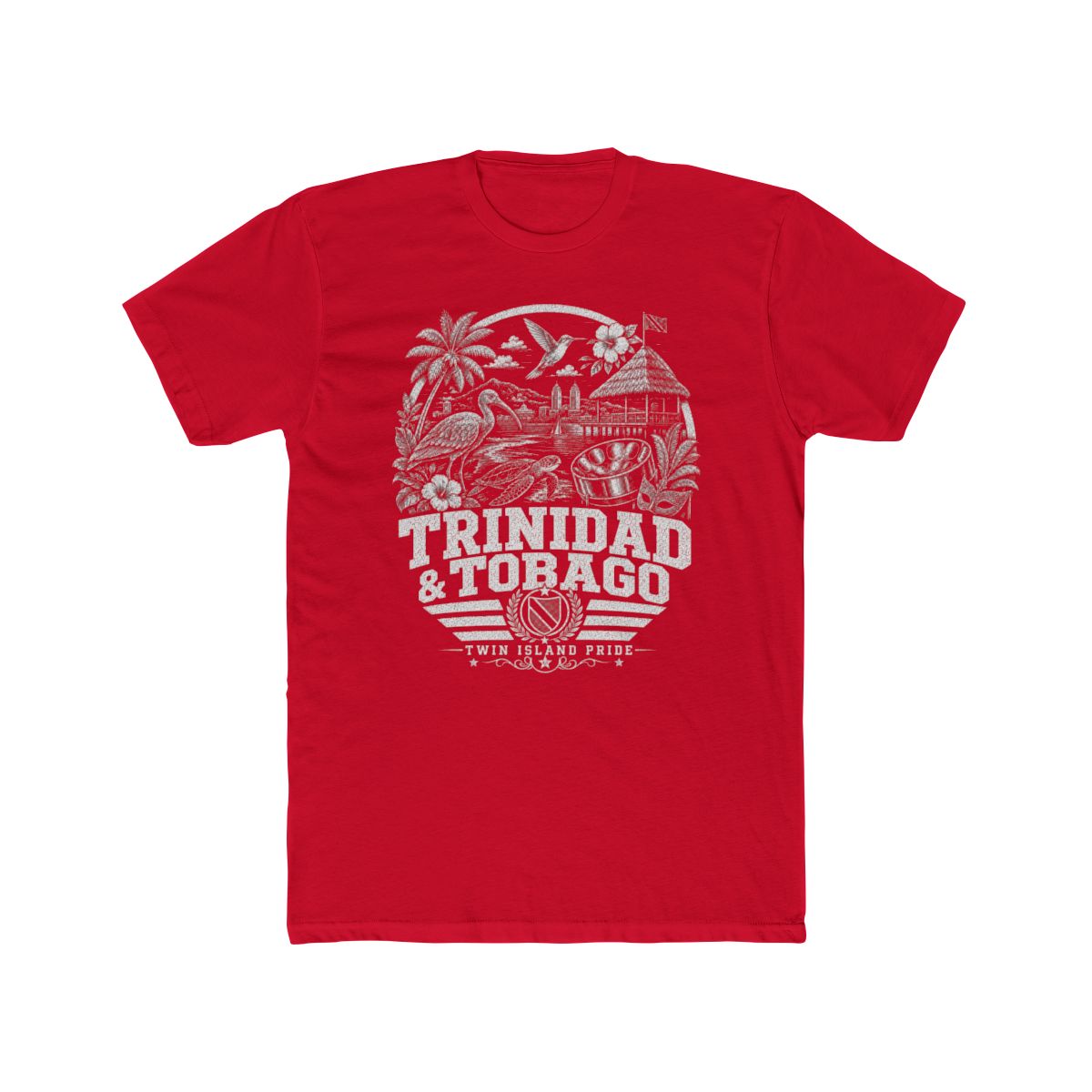 Trinidad y Tobago Men's Tee — Solid Red