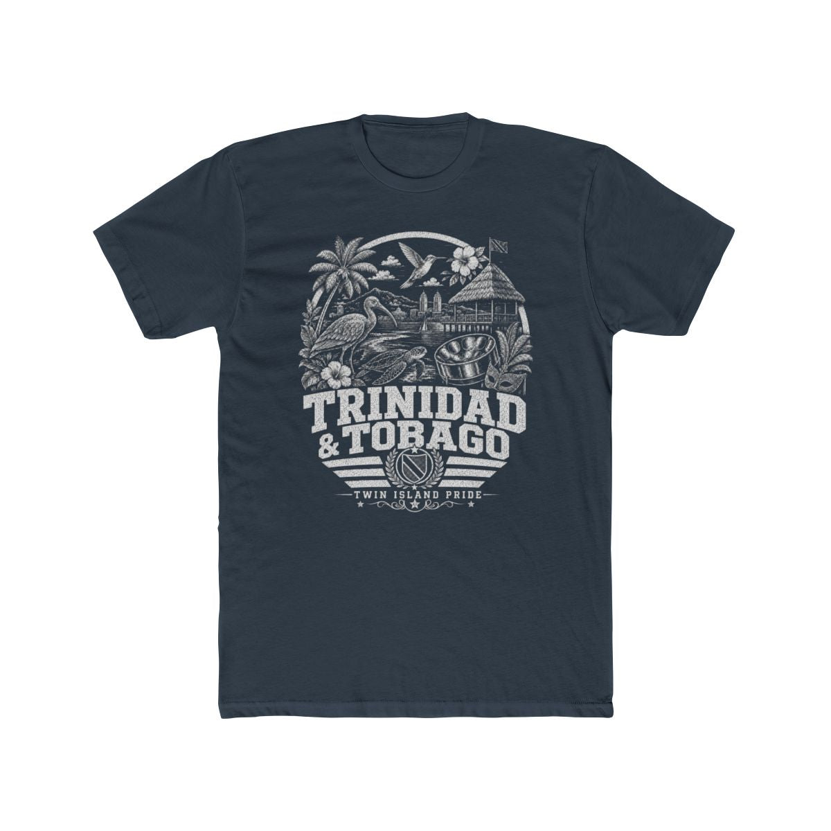 Trinidad y Tobago Men's Tee — Solid Indigo