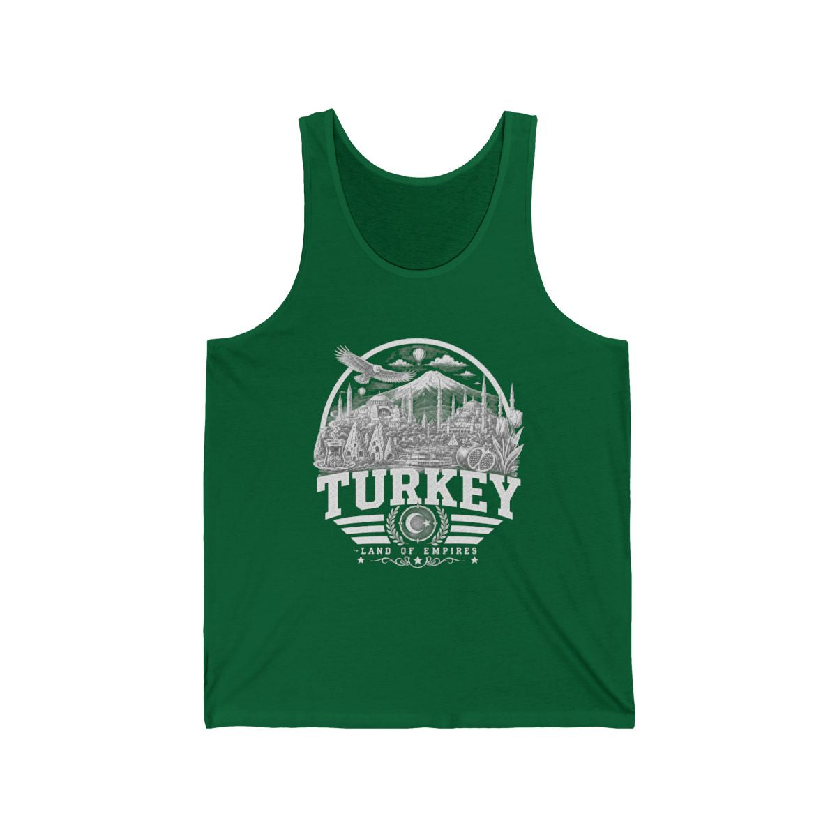 Turkey Men's Tank Top — Kelly (front)