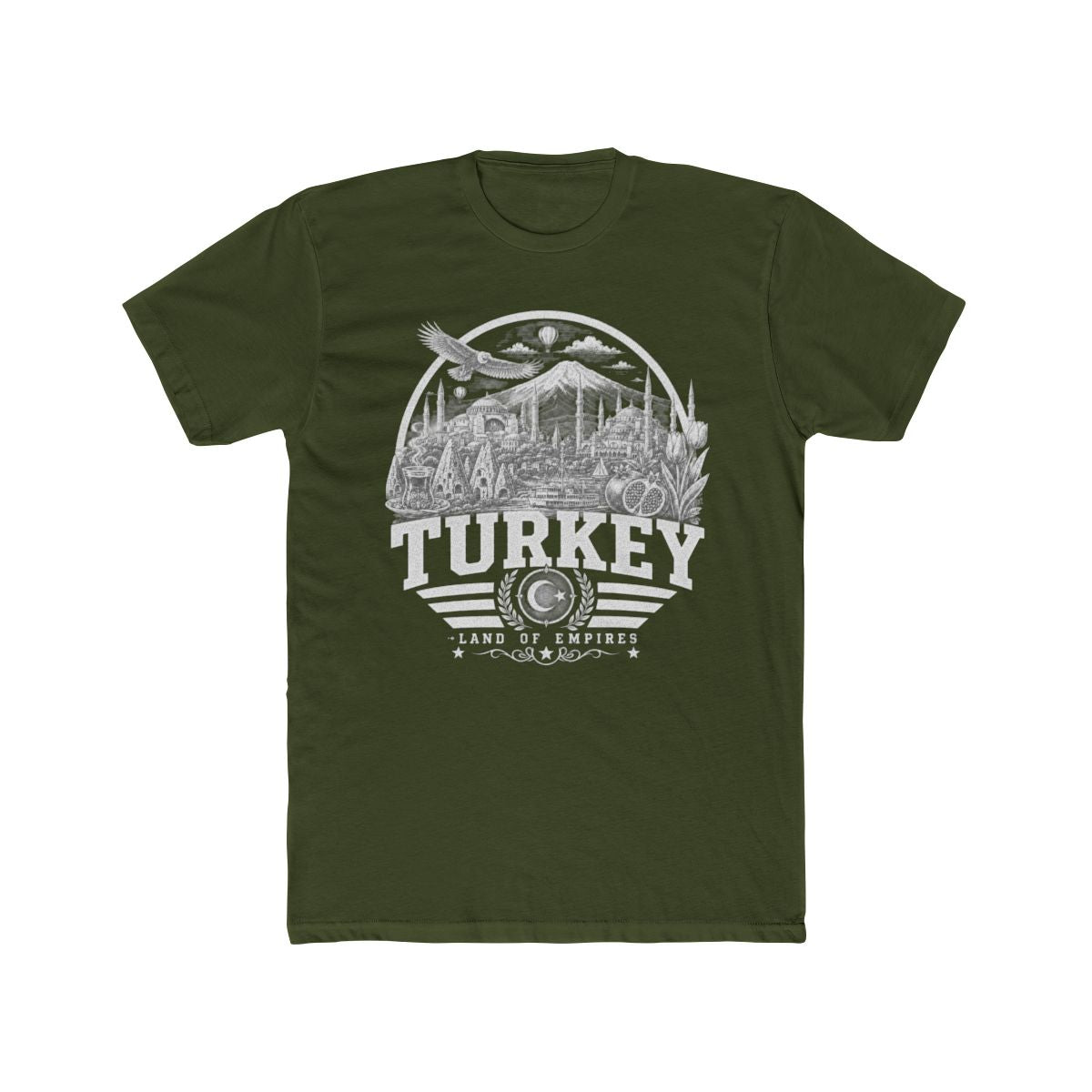 Turkey vintage landmarks men's tee — iconic landmark design | Nameshi Destinations (view 4)
