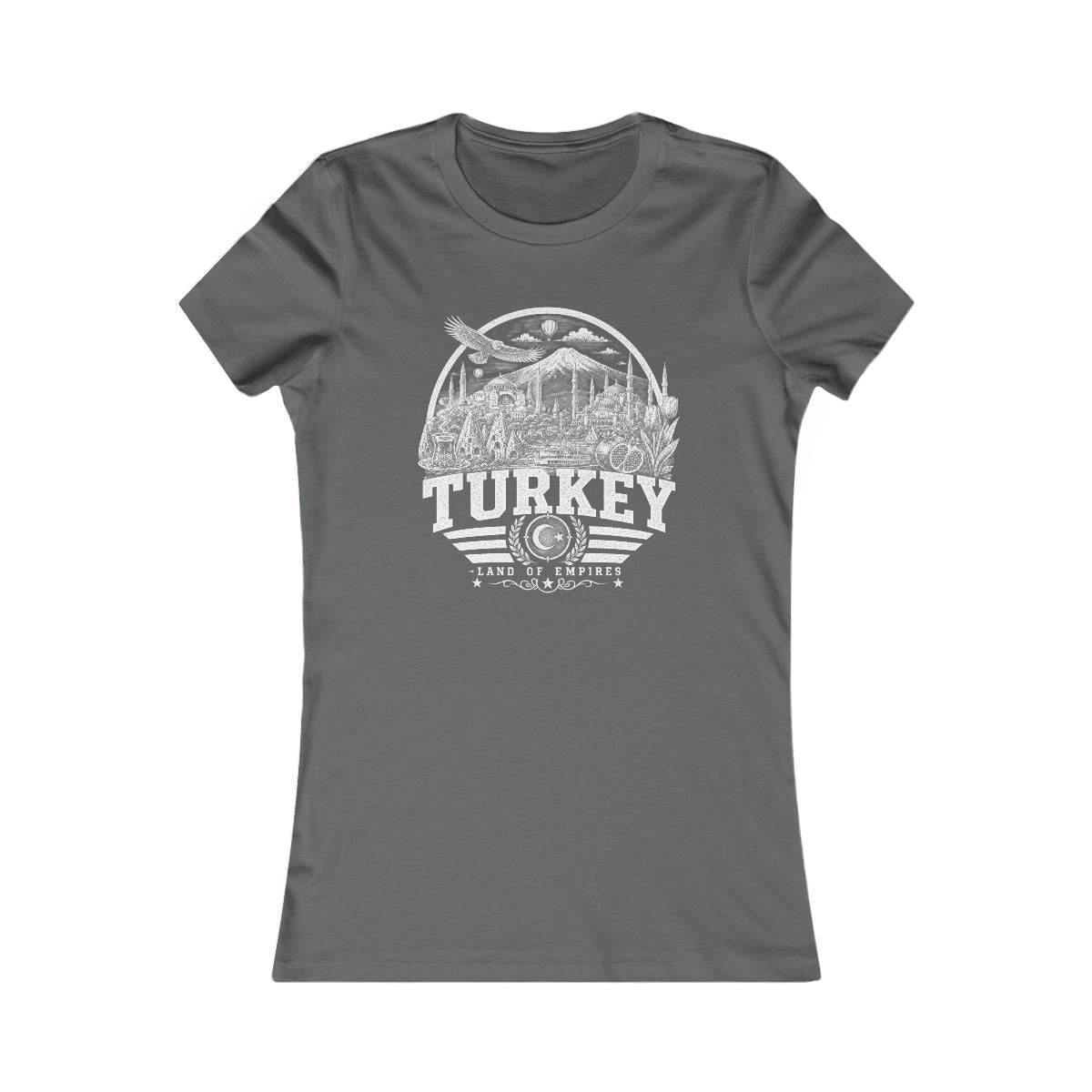 Turkey vintage landmarks women's tee — iconic landmark design | Nameshi Destinations (view 10)