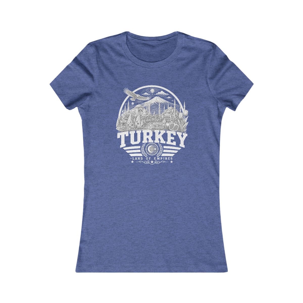 Turkey vintage landmarks women's tee — iconic landmark design | Nameshi Destinations (view 12)